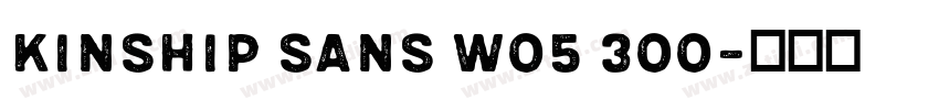 Kinship Sans W05 300字体转换 Kinship Sans W05 300字体转换